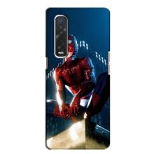 Чехол Супергерой Человека Паука на Oppo Find X2 – Паук на доме