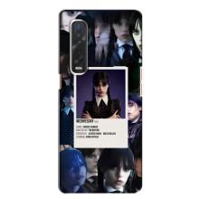 Чехлы Венсдей на Oppo Find X2 Уэнсдей (AlphaPrint) (коллаж Уэнздей)