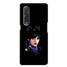 Чехлы Венсдей на Oppo Find X2 Уэнсдей (AlphaPrint) (серьезная Уэнздей)
