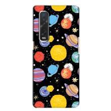 Космические Чехлы для Оппо Финд х2 (VPrint) (Рисованные планеты)