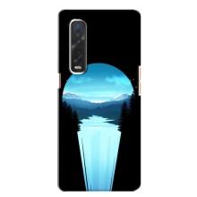 Літній Чохол на Oppo Find X2 – Синій Водоспад