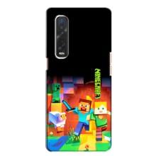 Чехлы для Oppo Find X2 (Персонажи Майн Крафт) (Герой Майнкрафт)