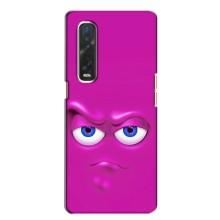 Силиконовые Чехлы (смешные стикеры) для Oppo Find X2 – Хитрая мордочка