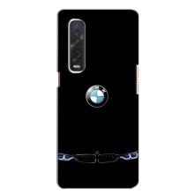 Силиконовый бампер с картинкой машины на Oppo Find X2 – Черный BMW