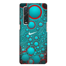 Силиконовый Чехол на Oppo Find X2 с картинкой Nike (Найк зеленый)