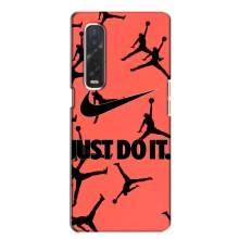 Силиконовый Чехол Nike Air Jordan на Файнд Х2 – Just Do It