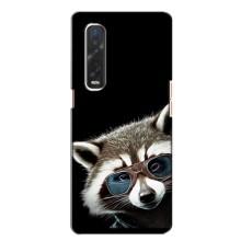 Силіконовий Чохол з Энотами  на Oppo Find X2 – Стильний Єнот