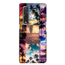 Силиконовый чехол с КАРТИНКАМИ лето для Oppo Find X2 (AlphaPrint) – Летний отпуск