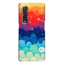 Силиконовый чехол с котиком для Oppo Find X2 (Mew)