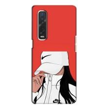 Силіконовый Чохол на Oppo Find X2 з картинкой Модных девушек – Дівчина Nike