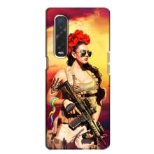 ЗСУ Чехлы (TPU) для Oppo Find X2 – Женщина солдат
