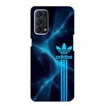 Чохли Адидас для Oppo Find X3 Lite (AlphaPrint) (Синій Адідас)