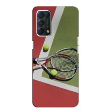 Чехлы с принтом Спортивная тематика для Oppo Find X3 Lite – Ракетки теннис