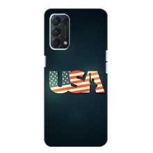 Чехол Флаг USA для Oppo Find X3 Lite – USA