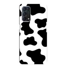 Чохол з принтом корови на OPPO Знайти ХЗ Лайт – Чорний принт