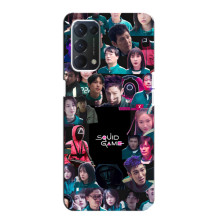 Чохол Гра в кальмара для Oppo Find X3 Lite – Колаж гра кальмара