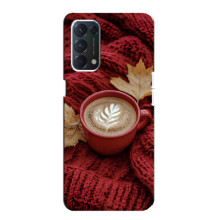 Чохол з унікальним дизайном 'Осінь з кавою' для Oppo Find X3 Lite – Кава на ковдрі