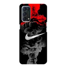 Силиконовый Чехол на Oppo Find X3 Lite с картинкой Nike – Nike дым