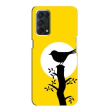 Силіконовий бампер з птичкою на Oppo Find X3 Lite – Пташка