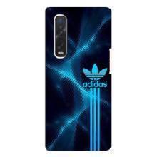 Чехлы Адидас для Oppo Find X3 Pro (AlphaPrint) (Синий Адидас)