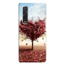 Чехлы для любимой на Оппо Финд х3 Про (VPrint) (Дерево сердце)