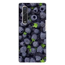 Чехлы с Фруктами для Oppo Find X3 Pro (VPrint) (Ежевика)