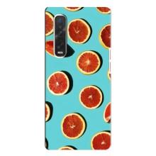 Чехлы с Фруктами для Oppo Find X3 Pro (VPrint) (Грейпфрут)