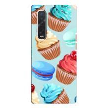 Чехлы с Фруктами для Oppo Find X3 Pro (VPrint) (Кексики)