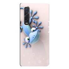 Чехлы с изображением разных животных для Oppo Find X3 Pro (Геккон)