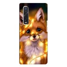 Чехлы с картинкой Лисички для Oppo Find X3 Pro (VPrint) (Лисичка в гирляндах)