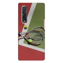 Чехлы с принтом Спортивная тематика для Oppo Find X3 Pro – Ракетки теннис