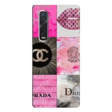 Чехол (Dior, Prada, YSL, Chanel) для Oppo Find X3 Pro (Модница)