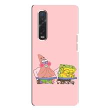 Чехол Губка Боб для Оппо Финд х3 Про (За партой)