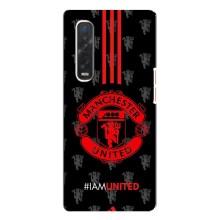 Чехол Манчестер Юнайтед для Оппо Финд х3 Про (AlphaPrint) (лого МЮ)