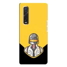 Чехол PUBG для Оппо Финд х3 Про (AlphaPrint) (Пабг в шлеме)