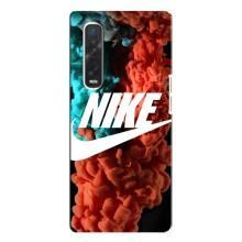 Чехол для Oppo Find X3 Pro - с принтом Найк (AlphaPrint) (Дымчатый найк)