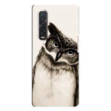 Чехол с птицами на Oppo Find X3 Pro (VPrint) (Сова)