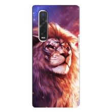 Чехол со Львом для Oppo Find X3 Pro (VPrint) (Красочный Лев)