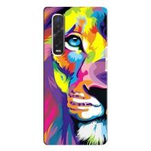 Чехол со Львом для Oppo Find X3 Pro (VPrint) (Яркий Лев)