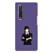 Чохли Венсдей на Oppo Find X3 Pro Уенсдей (AlphaPrint) (Венздей у чорному)