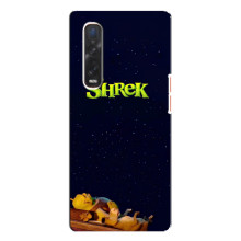 Чехол с мультфильмом Шрек на Oppo Find X3 Pro – Шрек лого