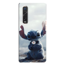 Чохол з малюнком Стіч для Oppo Find X3 Pro – Стіч з квіткою