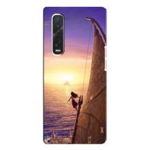 Чехол с мультфильмом Моана Oppo Find X3 Pro (Моана в море)