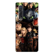 Чехол как приручить дракона на Oppo Find X3 Pro – Персонажи дракона