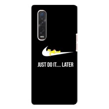 Чехол с логотипом Найк на Oppo Find X3 Pro – Nike just do it