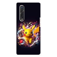 Чехол с Пикачу на Oppo Find X3 Pro – Пикачу с мячом