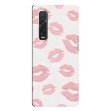 Чехол с розовым рисунком для Oppo Find X3 Pro – Розовые губы