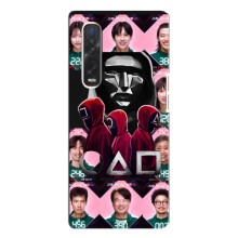 Чехол Гра в кальмара для Oppo Find X3 Pro – Персонажи игры кальмара