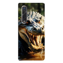 Чехол с картинкой «Хищники» для Oppo Find X3 Pro – Крокодил