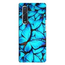 Силиконовый бампер с картинкой животных для Oppo Find X3 Pro (Крылья бабочек)